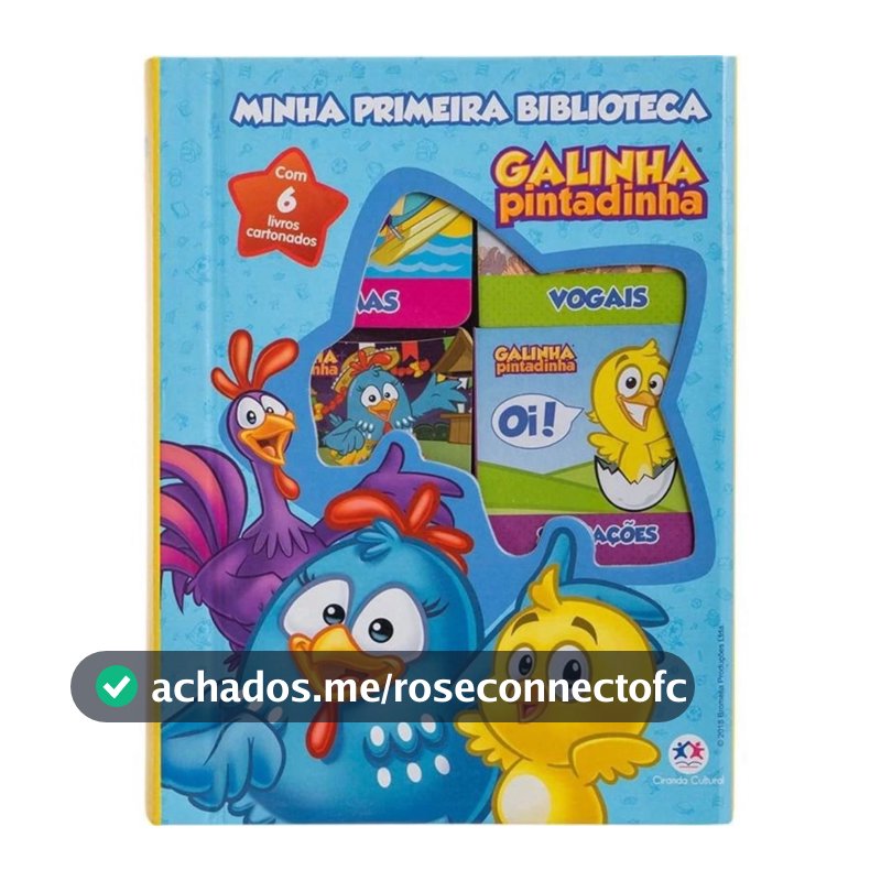 Box com 6 Minilivros Galinha Pintadinha - Minha primeira biblioteca