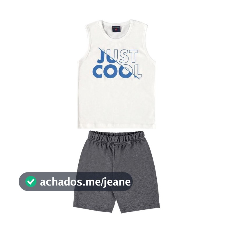 Conjunto Just Cool Infantil para Menino Guloseima