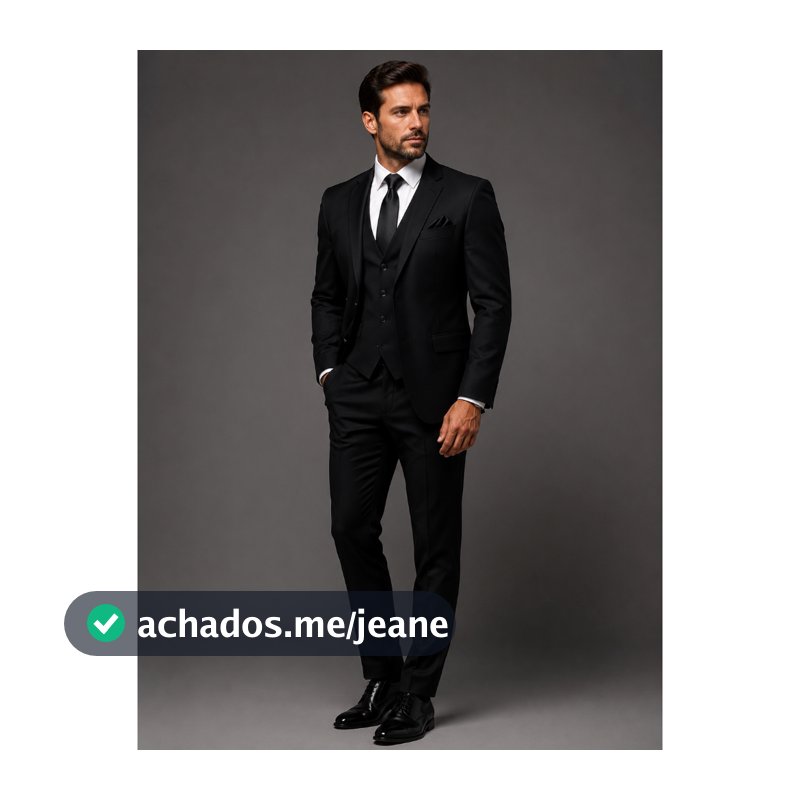 TERNO COMPLETO SOCIAL ITALIANO MASCULINO SLIM P PADRINHO - PROMOÇÃO