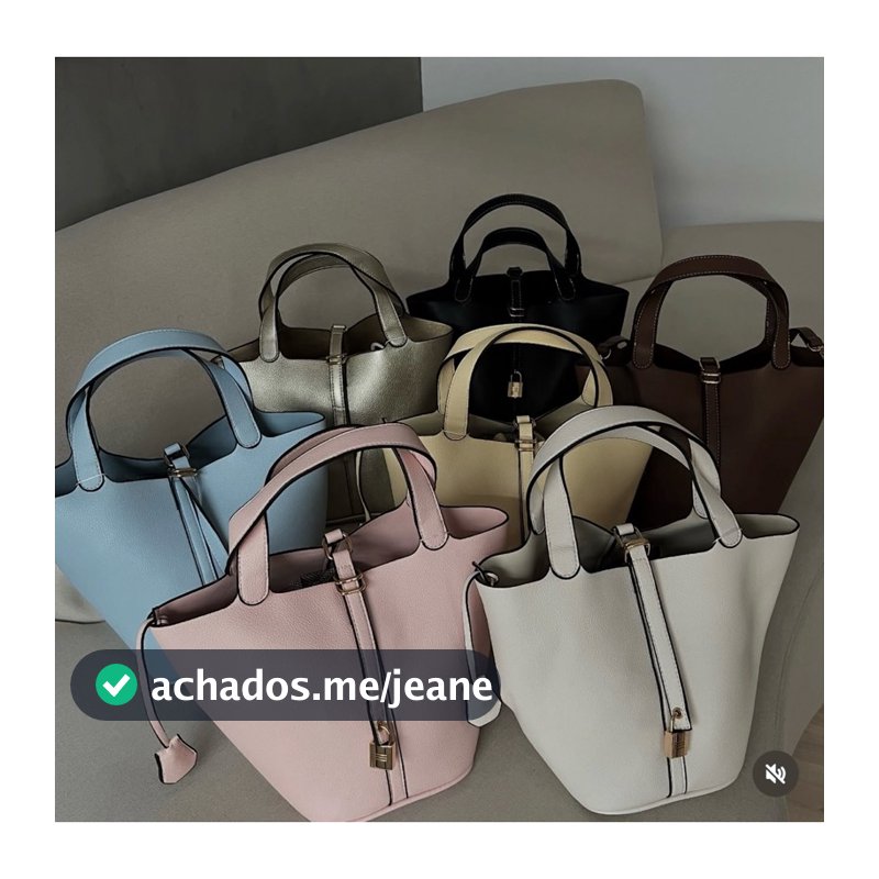 Bolsa Feminina Luxo com Alça Transversal | Couro Texturizado e Fecho Cadeado Elegante