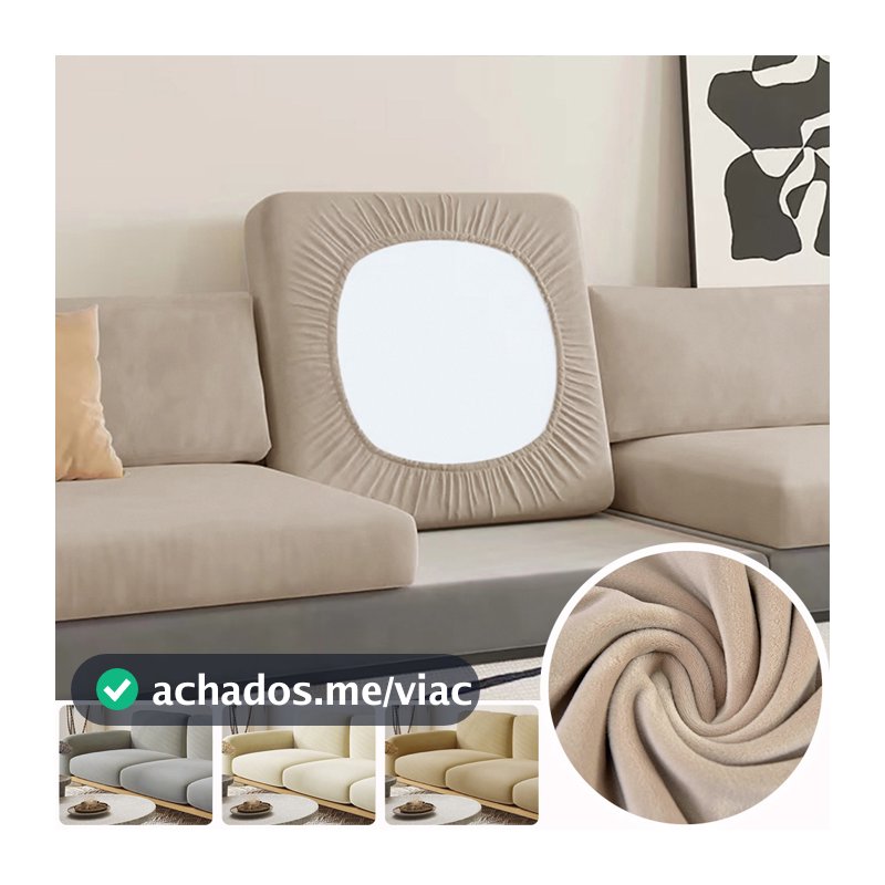 Sofá De Veludo Super Macio Capa De Almofada Para Sala De Estar Pelúcia Grossa Capas De Canto Esticado L Poltrona