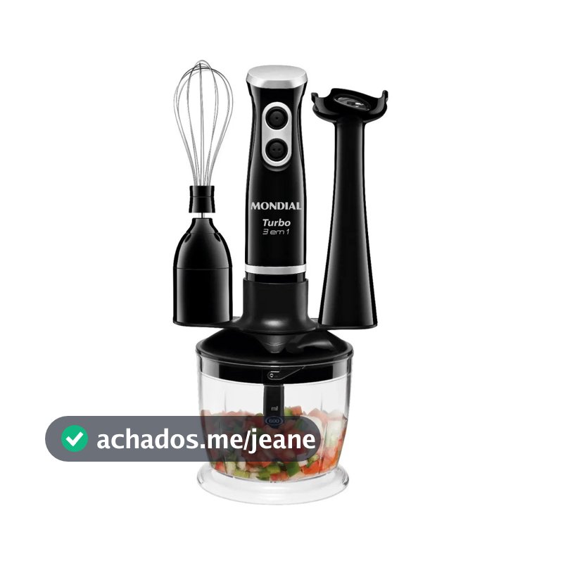 Mixer Turbo Mondial M-14 3 em 1 Potencia 350w 60Hz