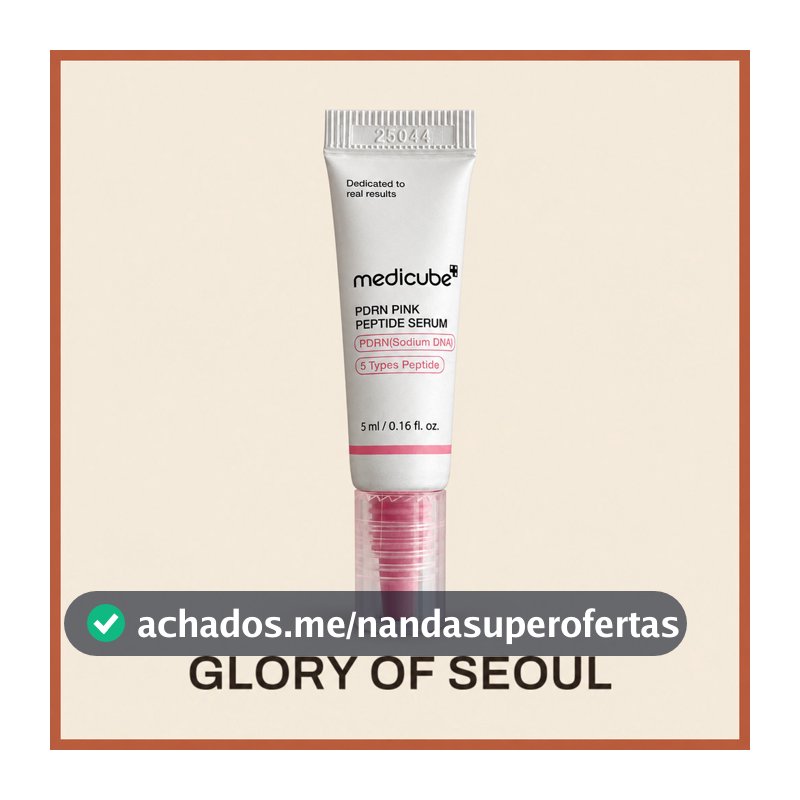 medicube PDRN Soro Peptídeo Rosa 5ml Mini | Facial Coreano Com Peptídeos