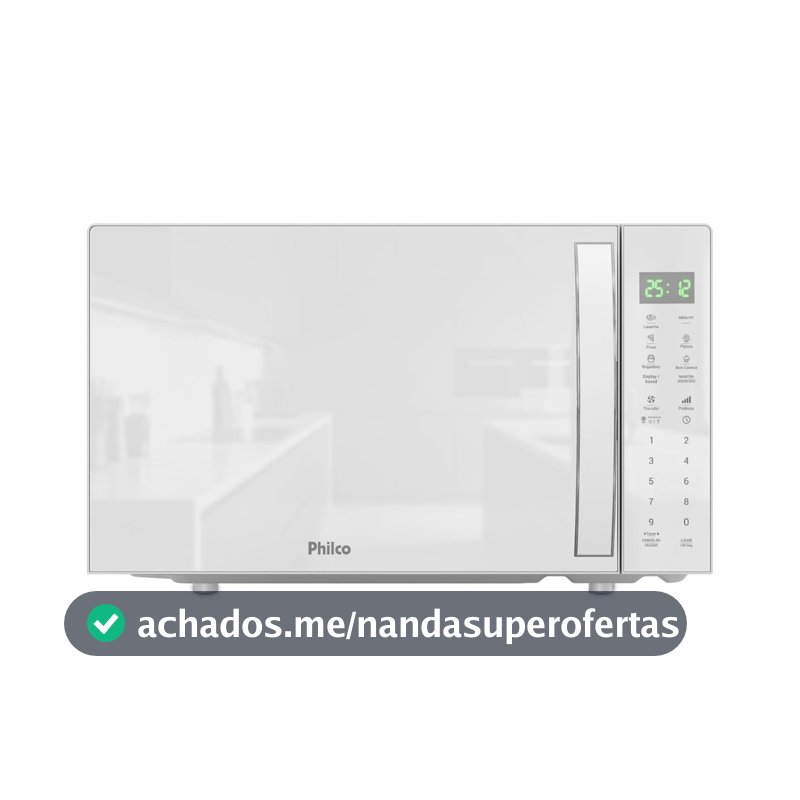 Micro-ondas Philco 28l Pmo31b Limpa Fácil Branco