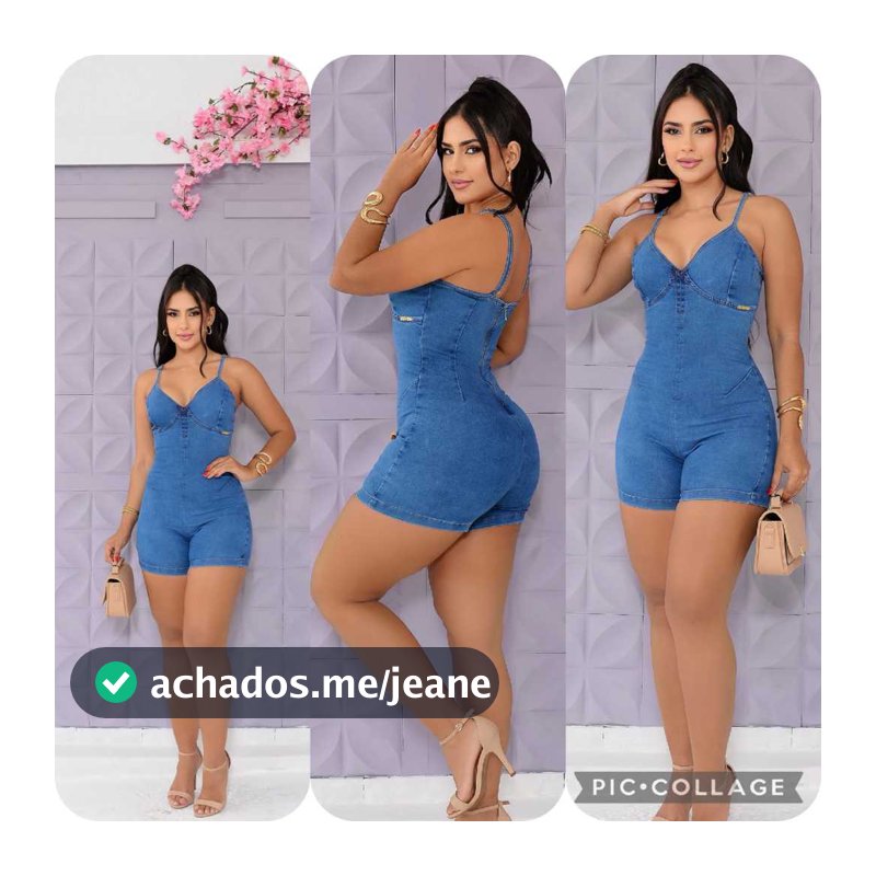 Macacão jeans luxo