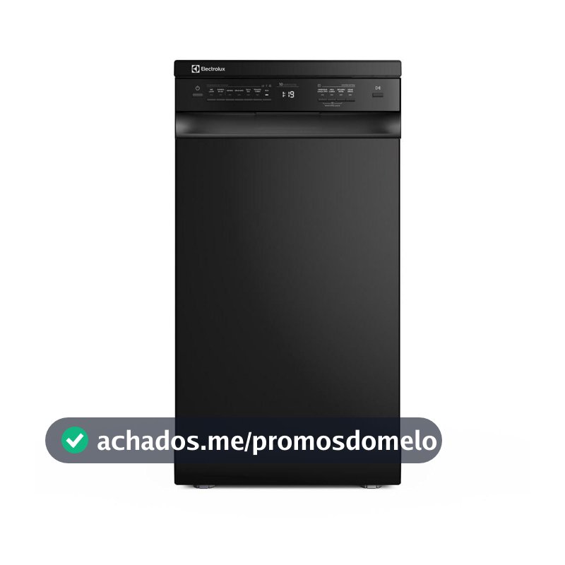 Lava-Louça Electrolux 10 Serviços Preta com Programa Lava e Seca 50 min (LP10E)