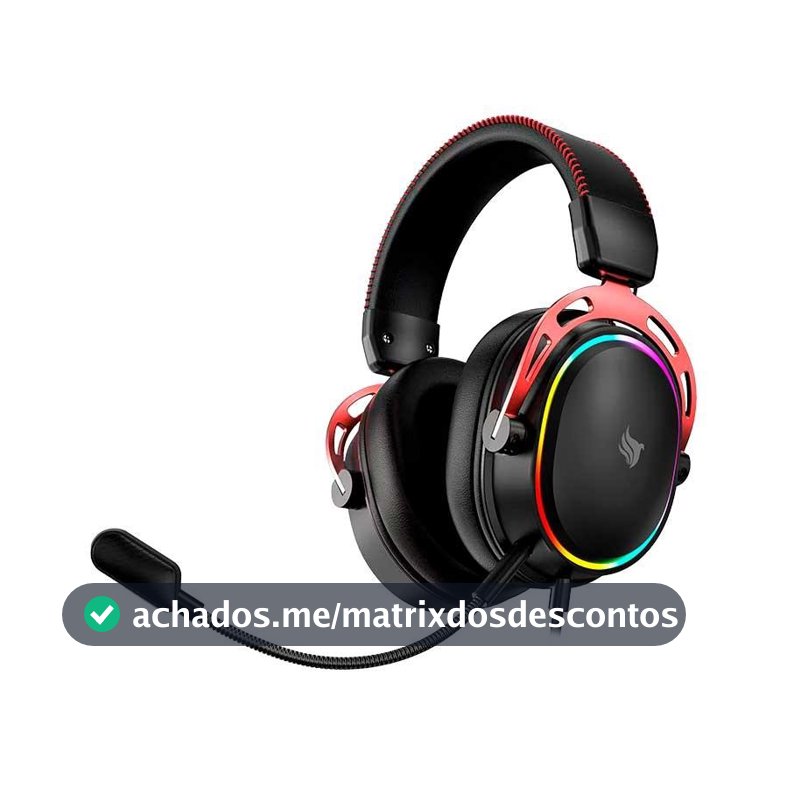 Headset Gamer Pichau Vega Pro 7.1, Drivers 50mm, Preto, PCH-VGAP-BL01