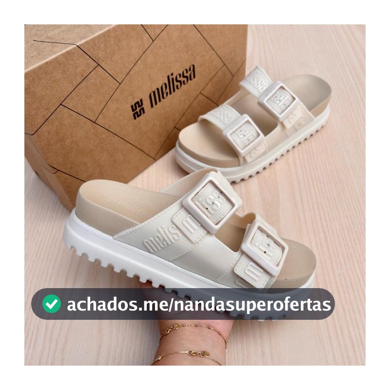 Sandália Birken Feminino Melissa M-lover Platform Original Ajustável Confortável
