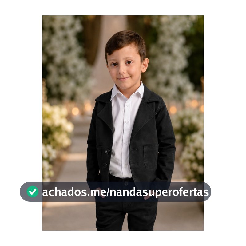Blazer Social Infantil Menino Slim Sarja para Casamento Batizado Pajem Festa Várias Cores Tamanho 1 ao 16