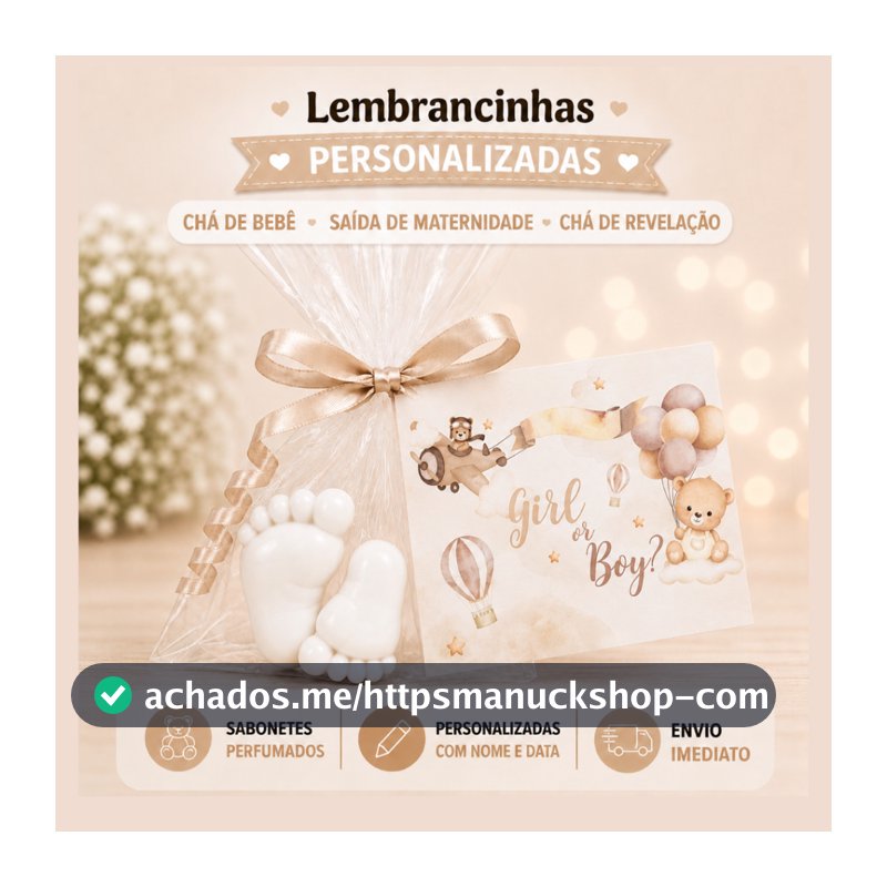 100 Mini Pezinhos Lembrancinhas - Chá Revelação-chá de bebê - revelacao (50 Pares)