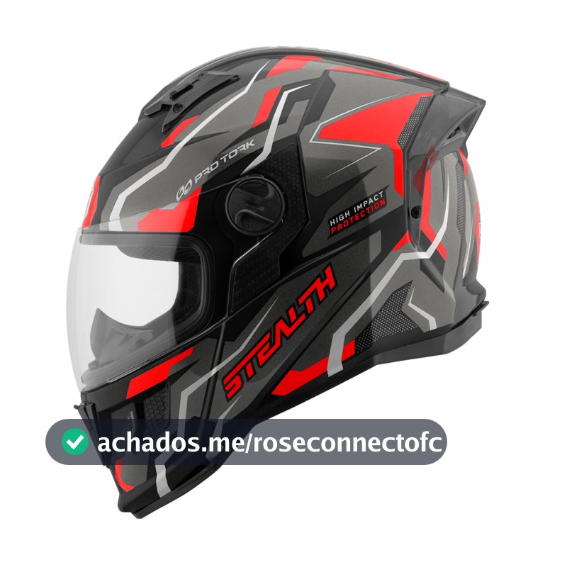 Capacete Pro Tork Stealth Hawk Moto Moderno E Brilhante
