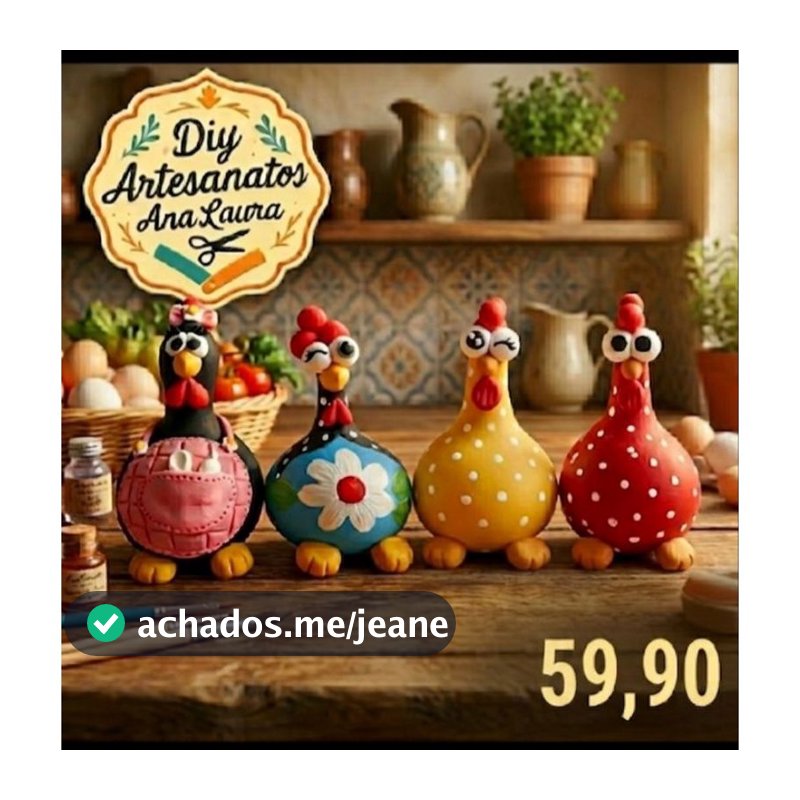Kit 4 Galinhas De Cabaça E Biscuit Amarela Enfeite Cozinha