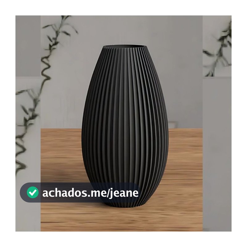 Vaso Oval Decorativo Páscoa Moderno Elegante Design Ondulado Sofisticado Versátil Resistente