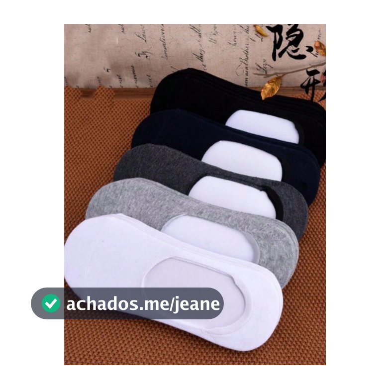 Kit 24 Pares Meia Sapatilha Invisível Unissex – Masculina e Feminina