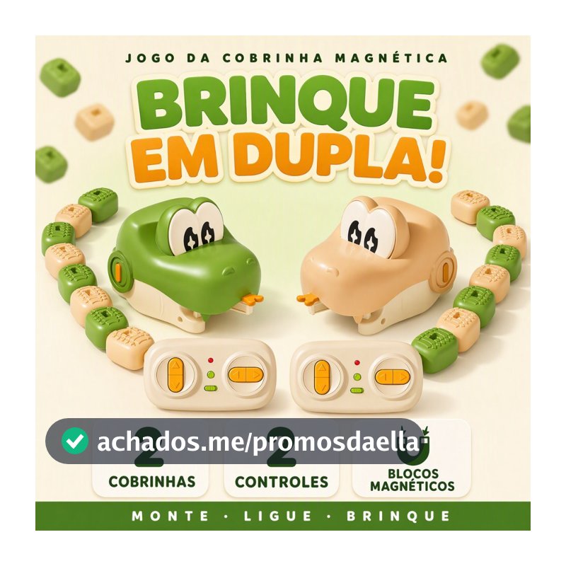 Carro De Controle Remoto Cobra Magnética Brinquedo 2 Jogadores Batalha Engolir Peças Recarregável