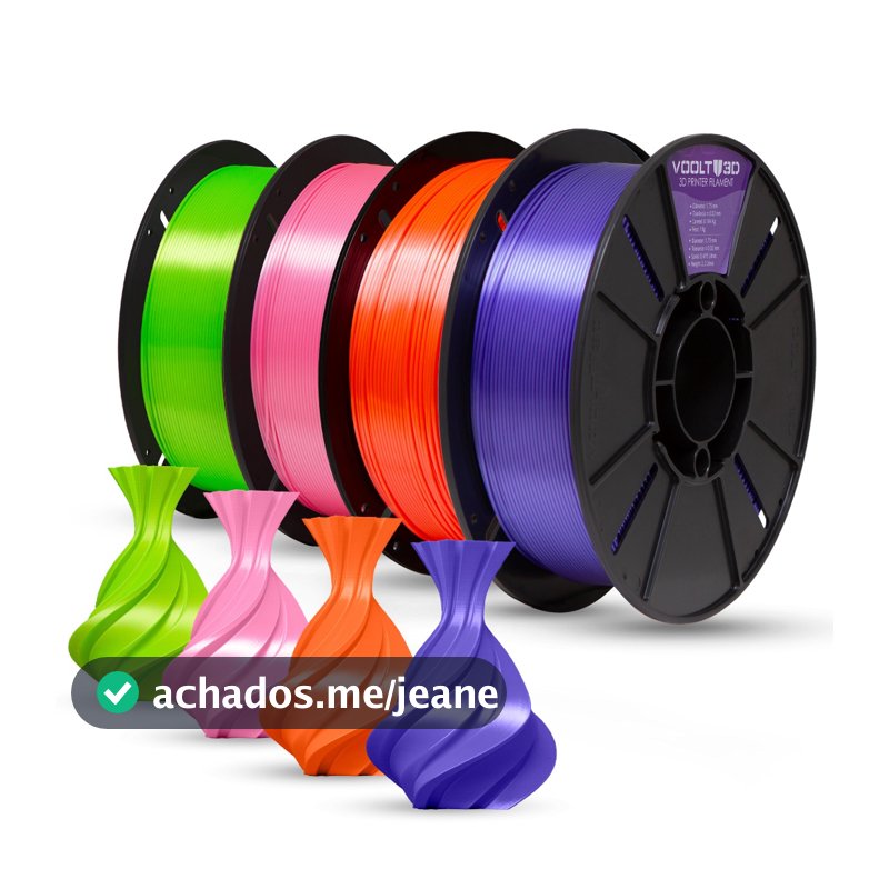 Filamento PLA V-Silk 1Kg 1,75mm Efeito Seda para Impressora 3D FDM - Voolt3D