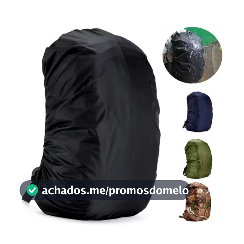 DE CAPA CHUVA PARA MOCHILA CAMPING GRANDE 75 LITROS UNISSEX IMPERMEÁVEL COM ELASTANO
