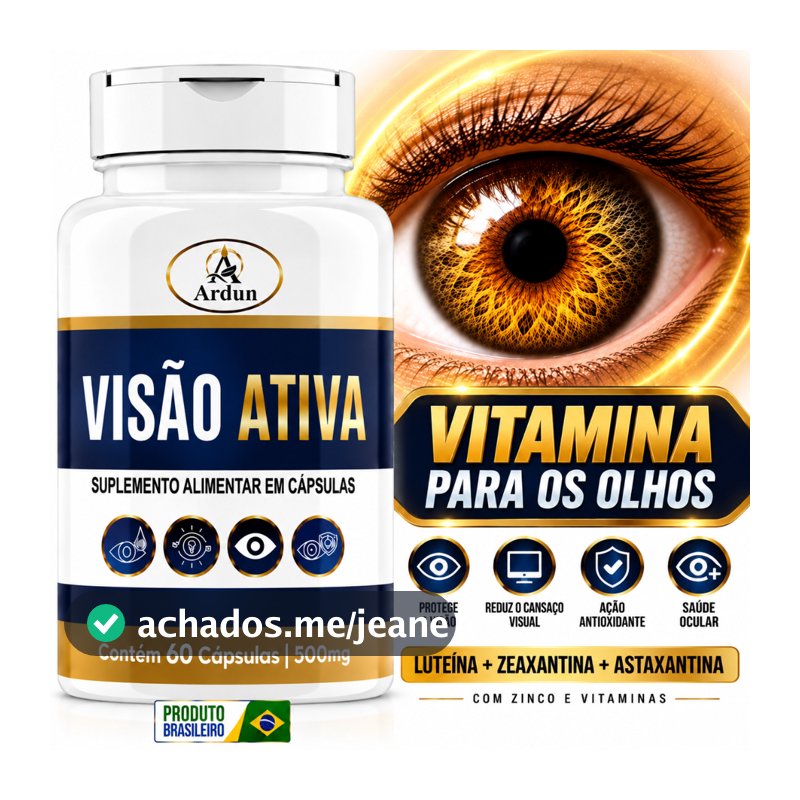 Luteína Zeaxantina Astaxantina  + Vitaminas para os Olhos 60 Cápsulas  - POTE 30 DIAS USO