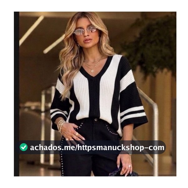 Blusa Ampla Tricô Feminina