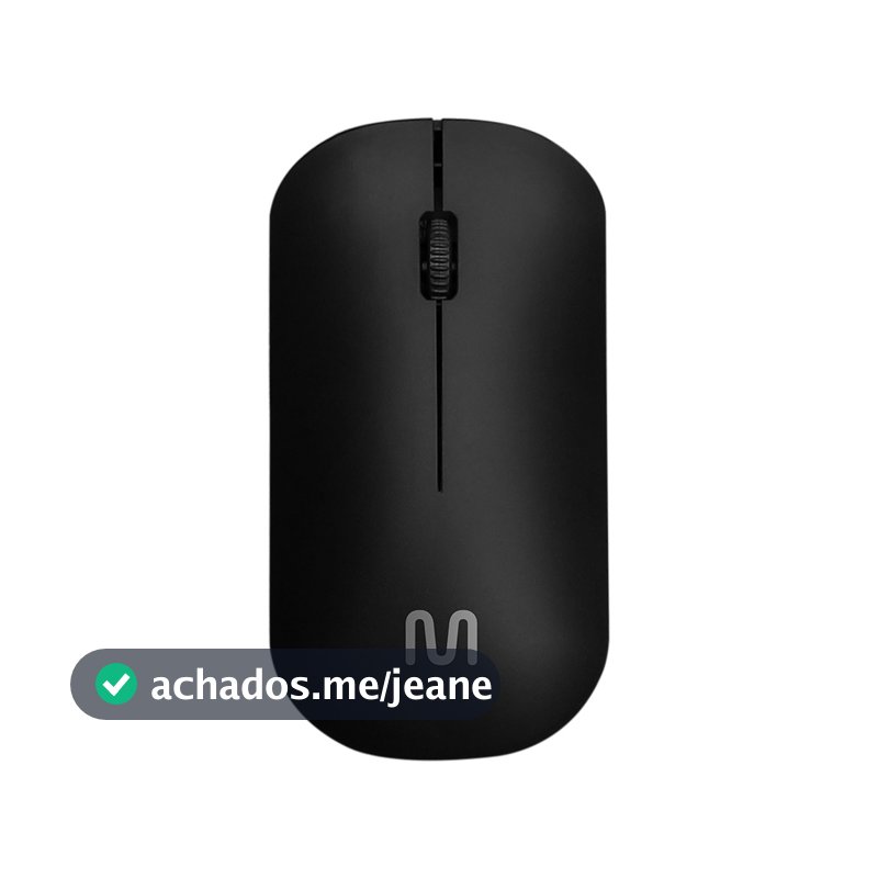 Mouse Sem Fio 2.4GHZ 1200DPI Usb Preto Multi (Multilaser) - MO307
