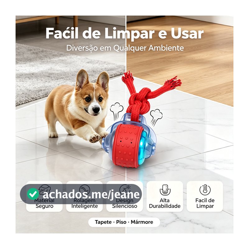 Newpet Brinquedos para Cães inteligentes Carga automática Rolagem com cauda falsa O que o Cães mais gosta