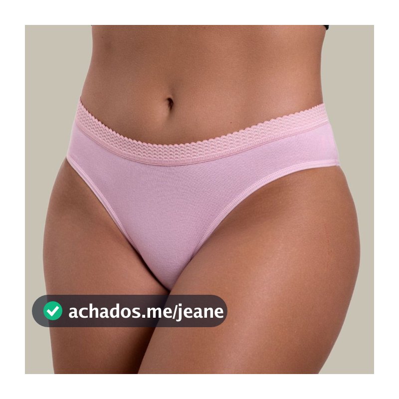 Kit 10/5 Calcinha Algodão Conforto Tanga Cotton Cós Largo Feminina