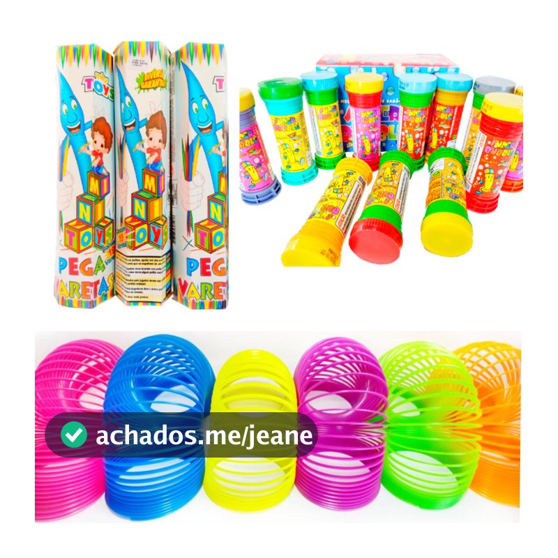15 Mola Maluca + 15 Pega Vareta + 15 Bolha De Sabão Kit Festa Lembrancinha P/ Aniversario Prenda