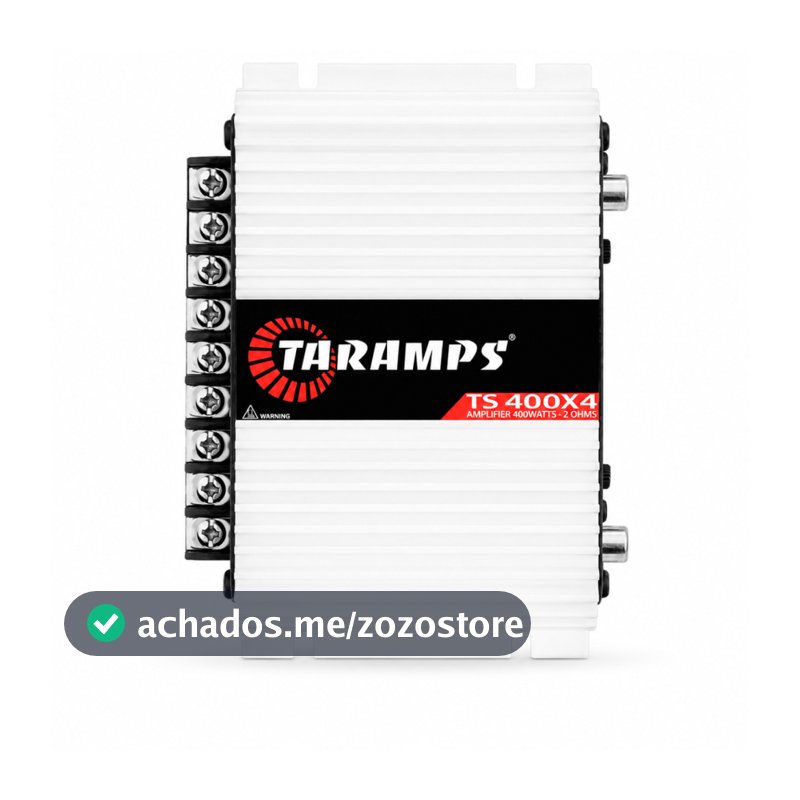 Módulo Amplificador Taramps TS400 400W Rms 4 Canais 2 Ohms