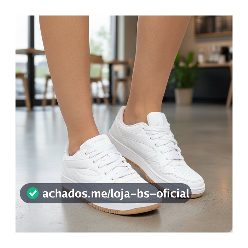 Tênis Casual Feminino Peluche Branco Super Leve e Confortável