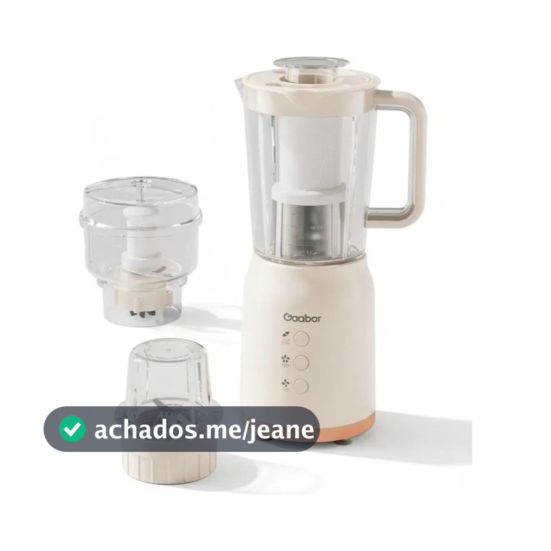 Liquidificador Multifuncional Gaabor 3 Em 1 Juicer Creme