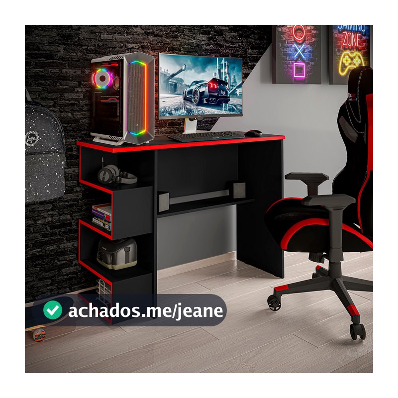 Mesa Para Computador Gamer Elite - Escrivaninha - Cores Variadas