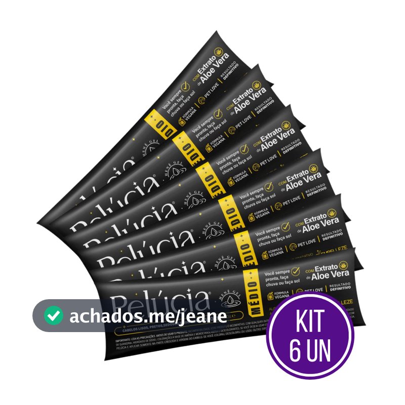 Kit 6 Henê Pelúcia Médio 180G