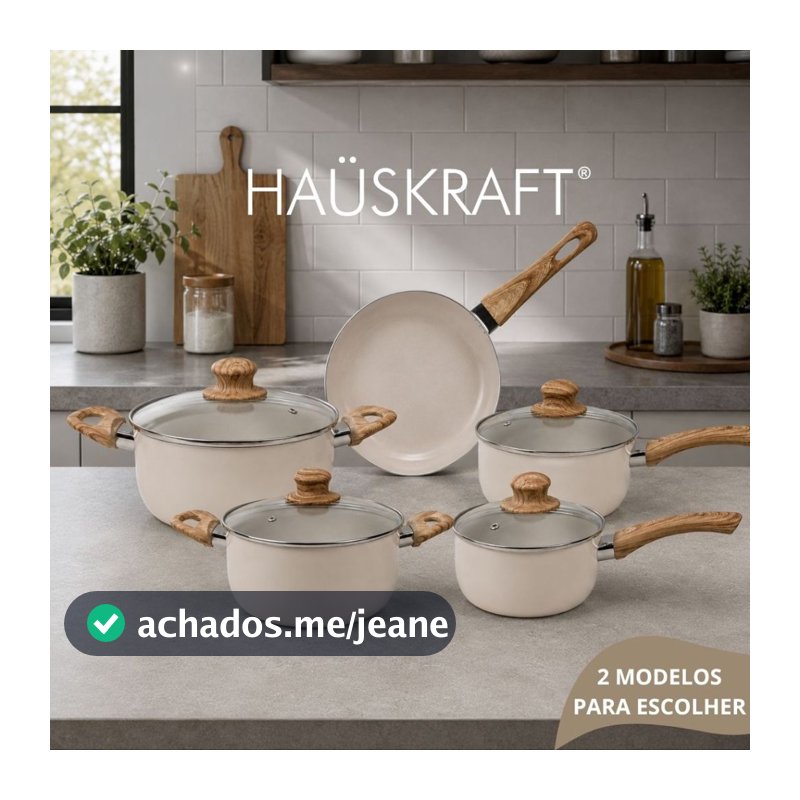 Jogo de Panela Antiaderente Jogo de Panelas Indução Conjunto de Panelas Antiaderente Hauskraft