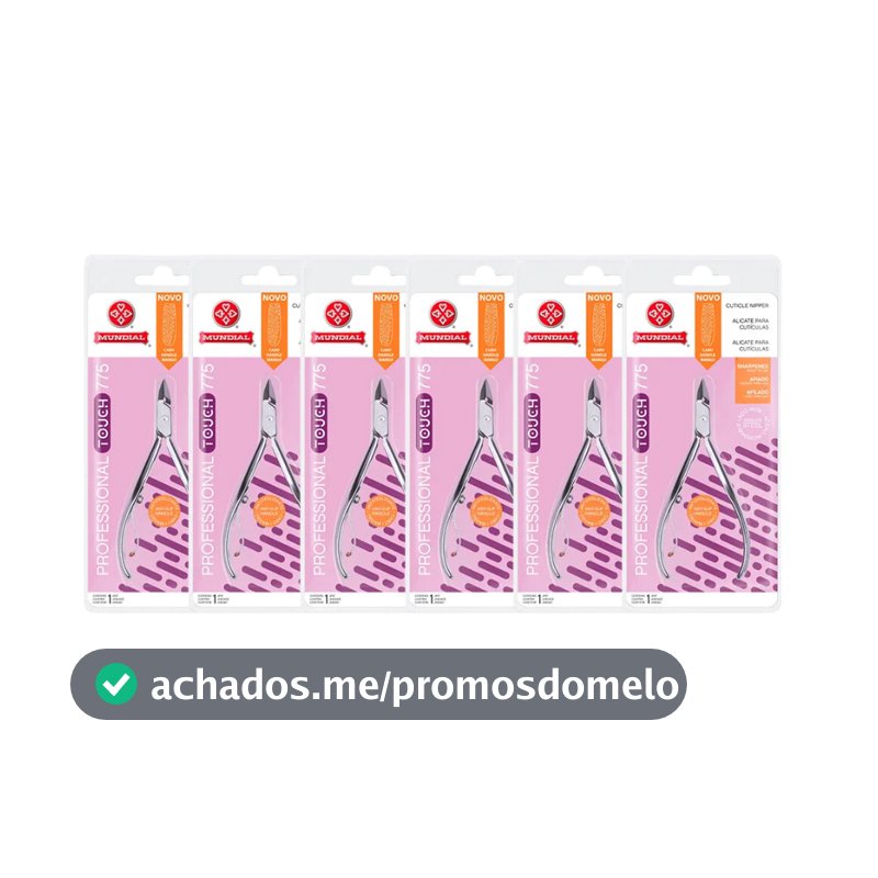 KIT 6 ALICATES CUTÍCULA 775 PROFESSIONAL TOUCH INOX