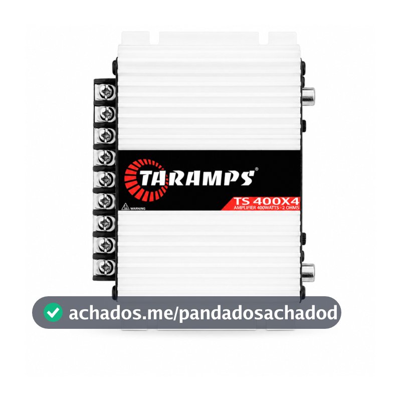 Módulo Amplificador Taramps TS400 400W Rms 4 Canais 2 Ohms