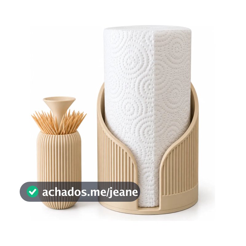 Kit porta papel toalha e porta palitos