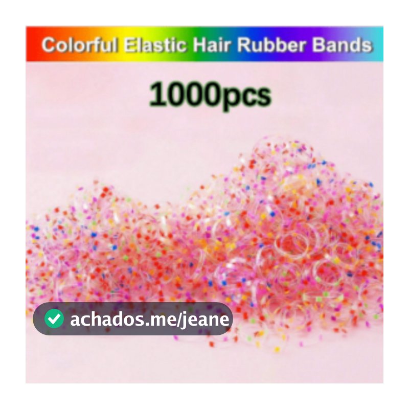 1000/2000 Pcs Elástico De Cabelo Infantil Elastico Colorido Descartável Pequena Faixa De Borracha Meninas Gravatas