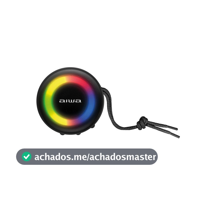 Caixa de Som Speaker AIWA SP-02 10W Bluetooth 16H IP65 RGB USB TWS