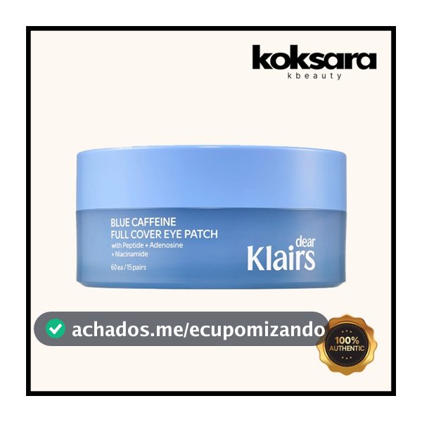 Klairs Blue Caffeine Full Cover Eye Patch 60 Sheets