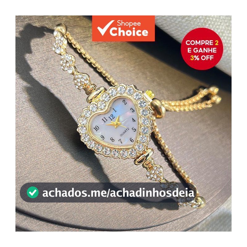 Nova Moda Flor Cravejada De Diamantes Em Forma De Coração Com Relógio Ajustável Para Mulher , Pulseira vintage