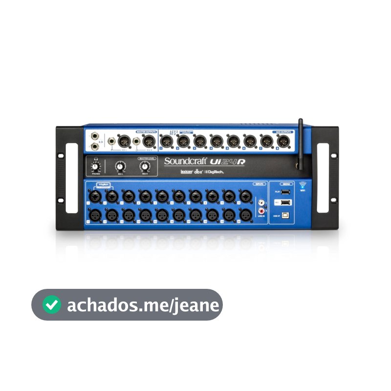 Mesa De Som Digital UI24 Soundcraft 24 canais USB Wifi UI24R