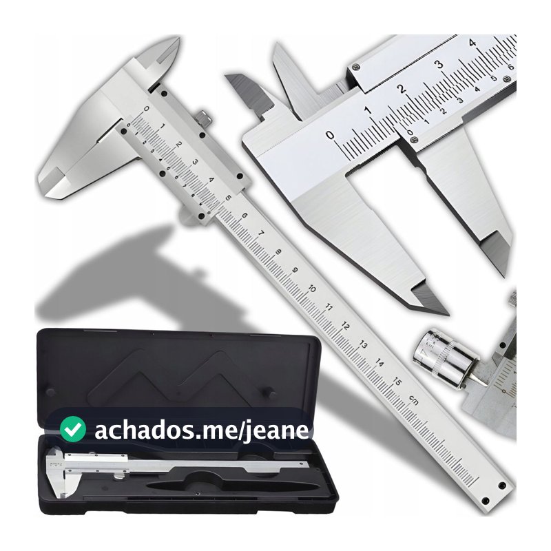 Paquimetro Analógico Manual Universal 150mm Aço Inox Com Estojo ProfissionaL