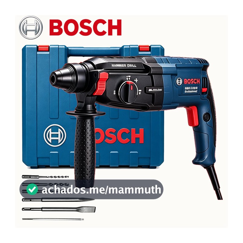 Bosch GBH 2-28D Martelete Furadeira de Impacto Rotativo 5kg Rompedor Demolidor Perfurador 1600w Com Acessorios Original