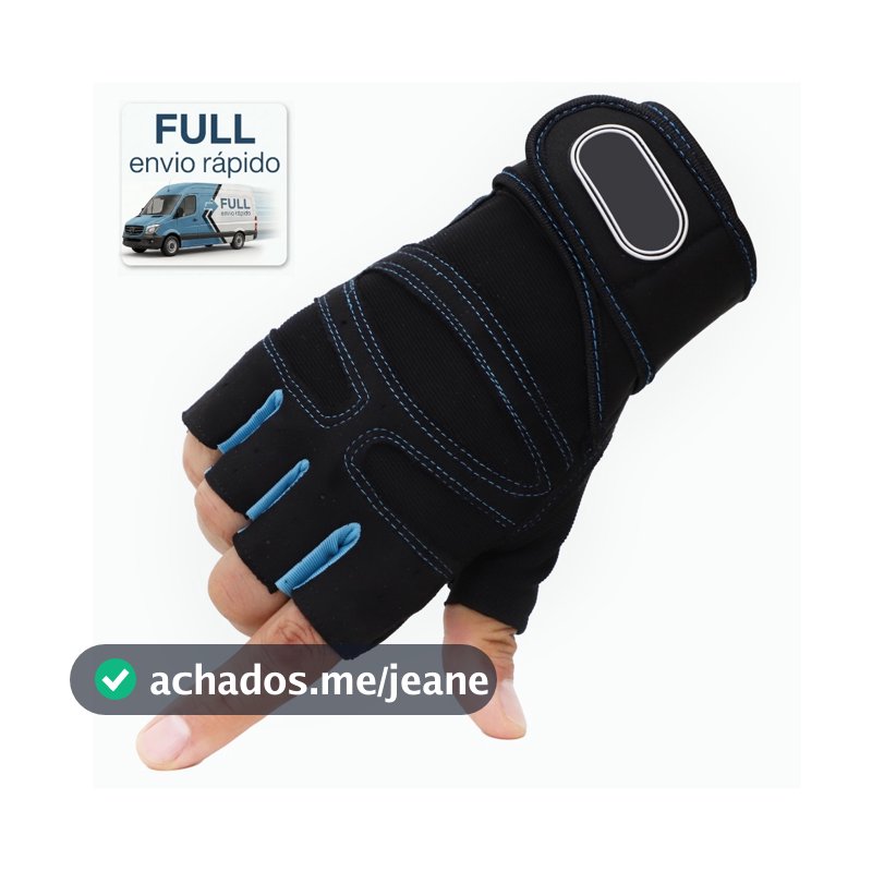 Luva Masculina Feminina 8 cores, P M G, Unissex Academia Crossfit Musculação - Sem impostos!