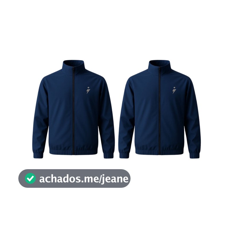 KIT 2 JAQUETA CORTA VENTO MASCULINA LISA COM ZÍPER ACADEMIA TREINO