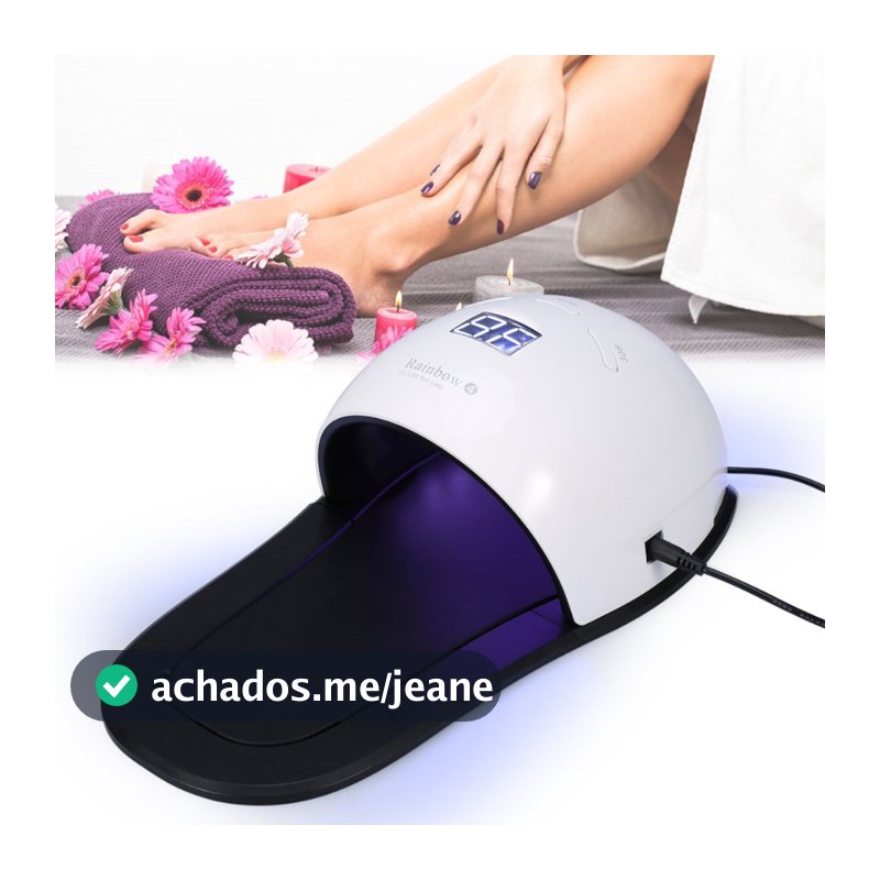 Cabine de Unhas LED/UV Para Pedicure Sun Nails 48W com Secagem Rápida Nail Designer