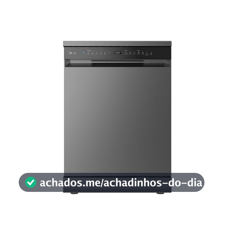 Lava Louças 14 Serviços Touch Plus Cinza Midea