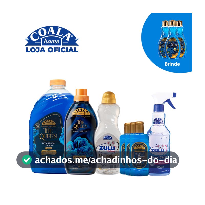 Kit Coala Novidade que Perfuma - The Queen Brinde 3 Limpadores Perfumados Coala 500ml