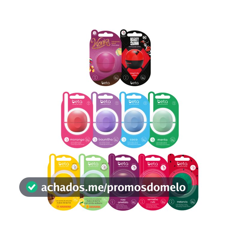 BETA Hidratante Labial 9,5g - FPS 6, Óleos Naturais