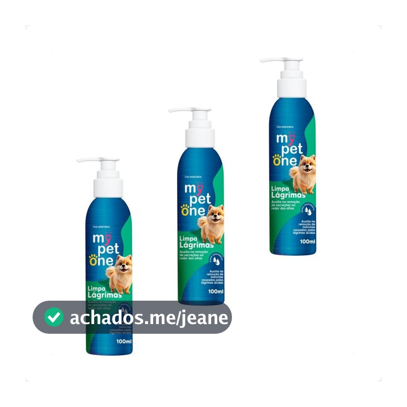 Kit 3 Limpa Lagrimas Mypetone - 100mL